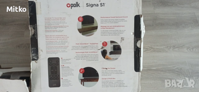 Polk signa s1 саундбар , снимка 9 - Плейъри, домашно кино, прожектори - 54772991