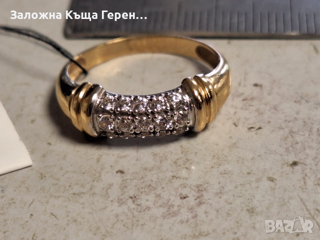 Дамски златен пръстен 2,34гр., снимка 2 - Пръстени - 54998245