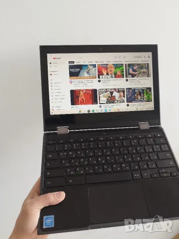 Лаптоп/Таблет - Chromebook Lenovo - 11.6" сензорен дисплей, 4 ядрa Intel, 4GB рам, 15 часа батерия, снимка 17 - Лаптопи за дома - 55421967