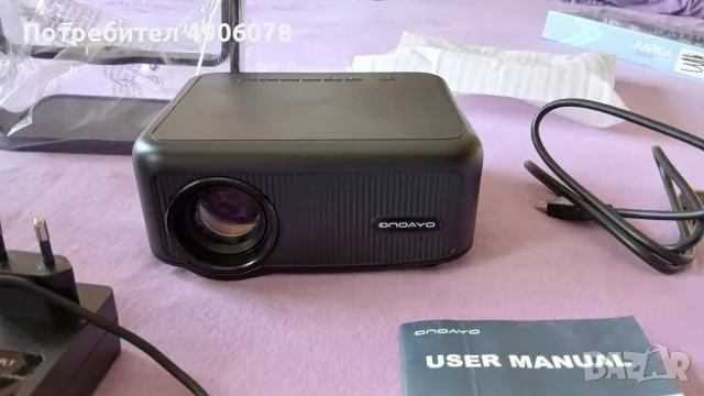 ONOAYO AY3 Full HD 1080p WiFi Bluetooth видео проектор + 360° поддръжка , снимка 4 - Плейъри, домашно кино, прожектори - 55512027