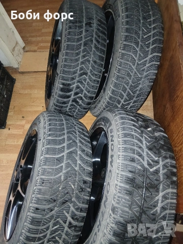 Лети джанти със зимни гуми 5×100 57.1ц.о. шкода, снимка 5 - Гуми и джанти - 53980024