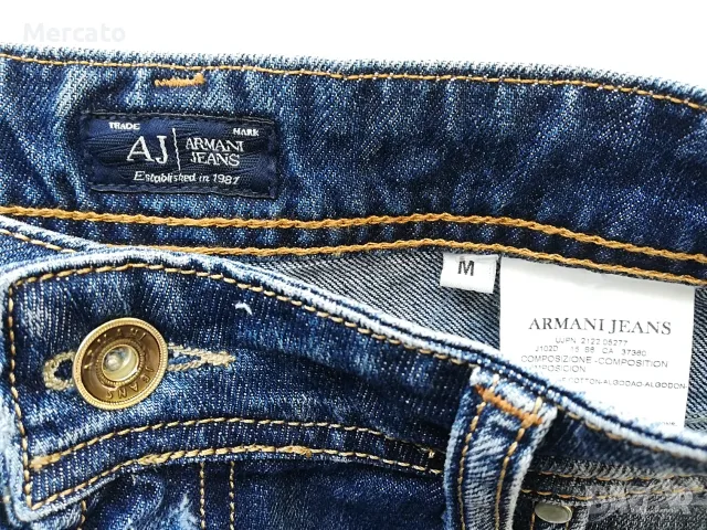 Armani Jeans къси дънкови панталони, снимка 3 - Къси панталони и бермуди - 55544169