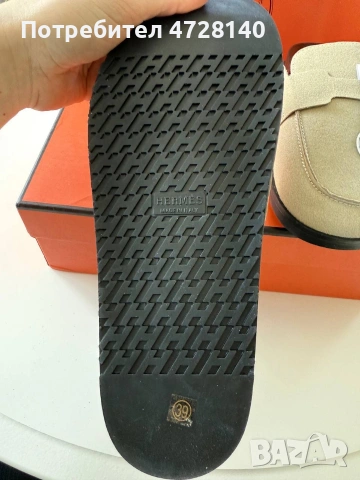 Дамски чехли Hermes, размер 39 , снимка 4 - Чехли - 54343907