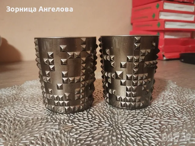 2 броя оригинални кристални чаши за уиски на известната немска марка Nachtmann, серия Punk, снимка 6 - Чаши - 55565698