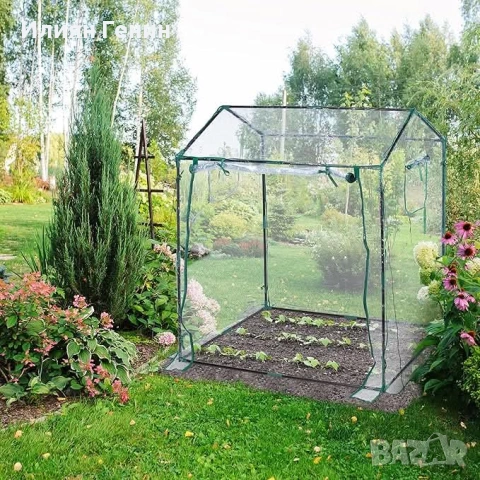 Оранжерия Relaxdays от PVC фолио, снимка 2 - Оранжерии - 54546310