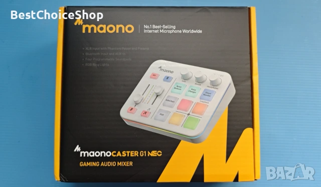 Maono аудио миксер интерфейс професионален, Bluetooth 48V, RGB за стрийминг, подкасти, гейминг, снимка 6 - Други - 55056633