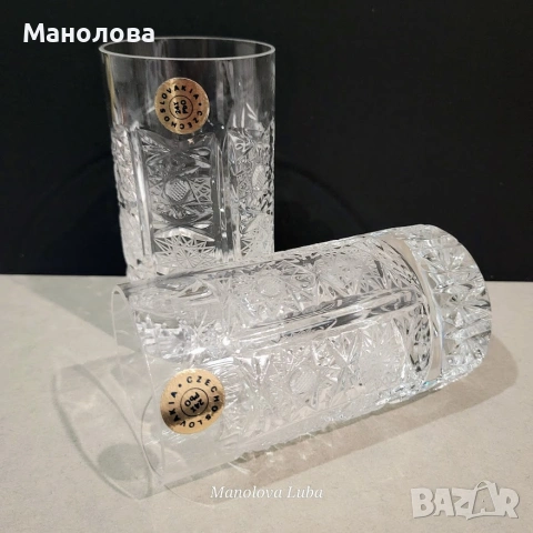 Шест чаши Bohemia Crystal., снимка 4 - Колекции - 55289258