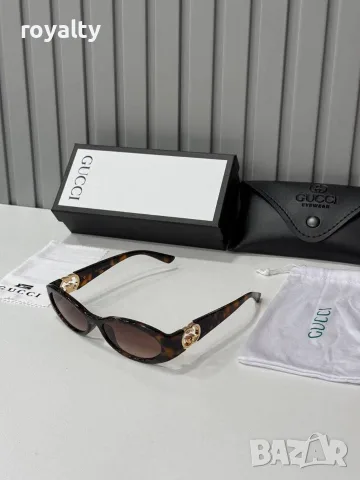 Gucci Нови Дамски Слънчеви Очила Гучи Различни Цветове Кутия Калъф , снимка 5 - Слънчеви и диоптрични очила - 55339449