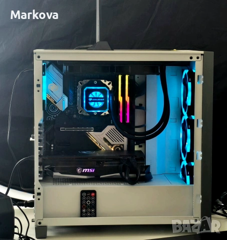 Мощен геймърски компютър • RX 6700 XT 12GB • Ryzen 5 5600G • X570 Taichi WiFi • Водно охлаждане, снимка 3 - Геймърски - 55146493