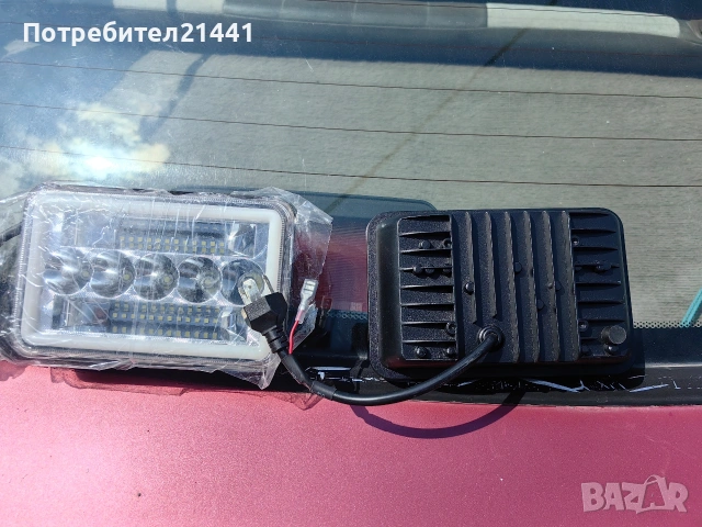 LED фарове 4х6" H4 и DRL НОВИ! , снимка 3 - Аксесоари и консумативи - 54799142