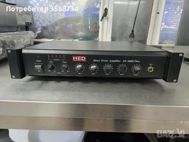 Професионален усилвател HED AP-200P 70W миксер усилвател