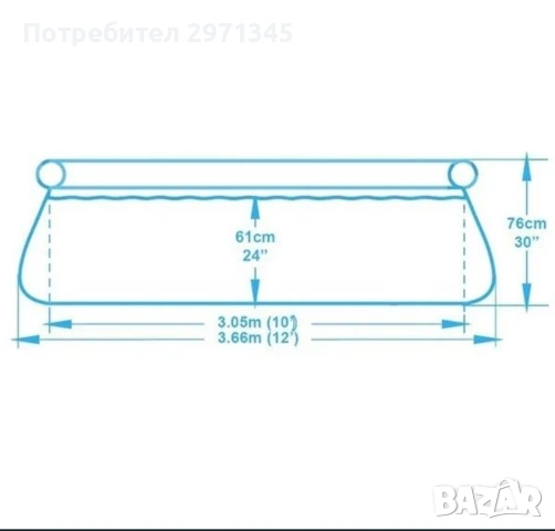 НОВИ!Bestway Басейн Fast Set с филтърна помпа3,66, снимка 3 - Басейни и аксесоари - 54889841