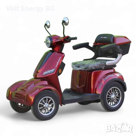 Електкрическа четириколка Max Motors FM4, 1500W, 60V, 20Ah, червен металик