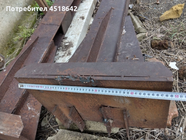 2 броя Х 350см (121/131кг за 1 бр.) Ферми, вертикални колони, метална конструкция., снимка 3 - Строителни материали - 54390007