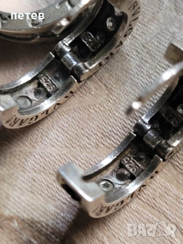 BVLGARI.bvlgari. сребърен пръстен. сребърни обици., снимка 4 - Антикварни и старинни предмети - 54698398