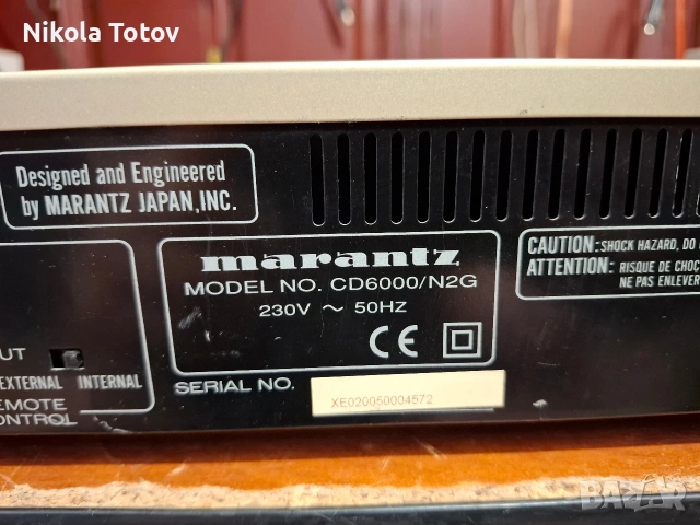 Продава се CD PLAYER Marantz CD-600/N2G. , снимка 6 - Ресийвъри, усилватели, смесителни пултове - 54512480