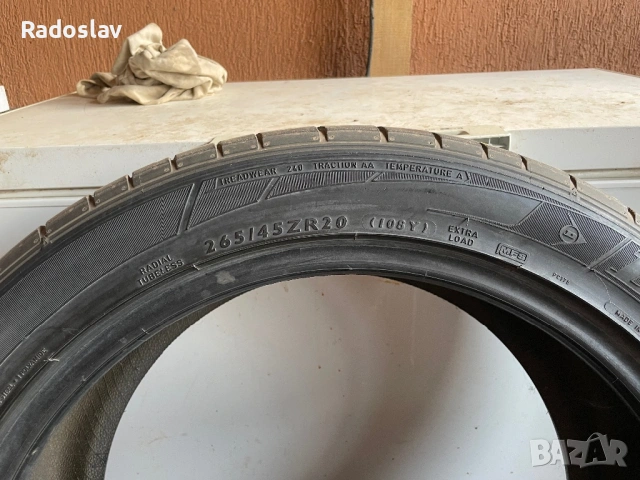 2-броя летни гуми 265/45/20 DUNLOP, снимка 6 - Гуми и джанти - 54580512