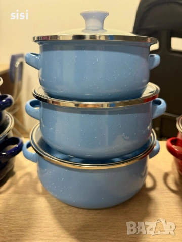 Комплект от 3 тенджери - 16см, 18см, 20см, снимка 4 - Съдове за готвене - 54142989