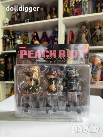 POP MART Peach Riot Witchy Punk Figures Vinyl Toy Gigi Poppy Frankie Witch Style