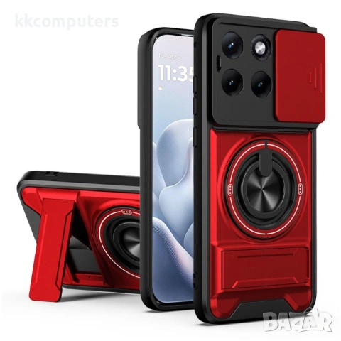 Магнитен Калъф за Motorola Edge 70 Fusion+ 5G / Fusion 5G с Пръстен и Капаче - 360° стойка, 5 цвята, снимка 4 - Калъфи, кейсове - 54119496