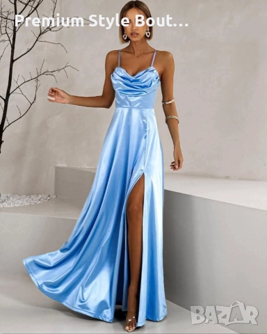 дълги сатенени рокли , снимка 10 - Рокли - 54003062