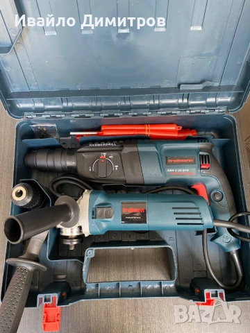 ПРОМОЦИЯ Перфоратор GrosMann 2-26 и ъглошлайф GrosMann 125mm с регулатор на обороти