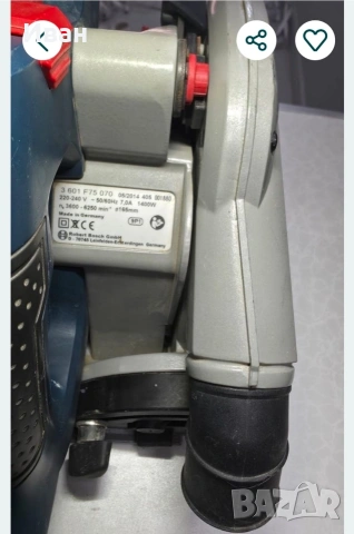 Професионален цинкуляр с потапяне Bosch Gkt 55 gce 165мм 1400w, снимка 4 - Триони и циркуляри - 54959539