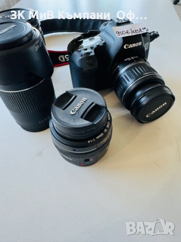 Фотоапарат CANON EOS 6 с три обектива, снимка 11 - Фотоапарати - 54839484
