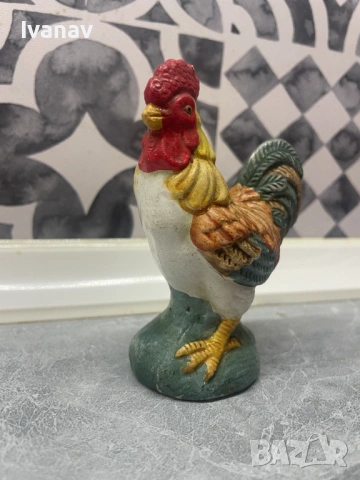 Kерамична декоративна фигурка на петел, снимка 3 - Декорация за дома - 54158919