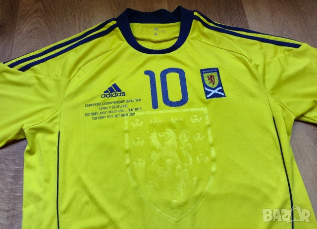 Scotland / Adidas - мъжка футболна тениска на Шотландия 2010, снимка 5 - Спортни дрехи, екипи - 54901231
