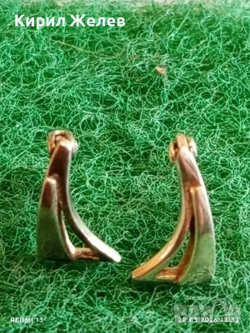 Нежни финни сребърни обеци майсторска ръчна изработка 54178