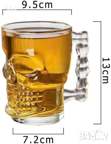 Уникална стъклена халба - 2бр. ПРОМОЦИЯ, снимка 17 - Чаши - 54876085