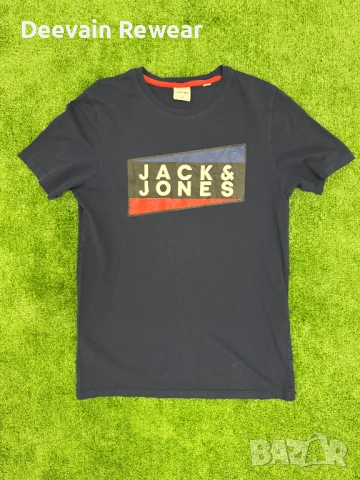 Jack & Jones | Casual | Мъжка тениска | Размер: M | Синя | Като нова