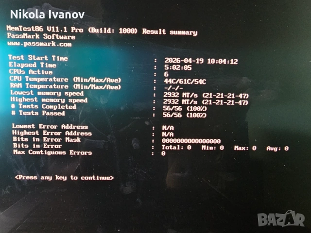2X16GB 32GB DDR4 SODIMM 3200/2933Mhz RAM памет | Тествана! | за лаптоп, снимка 6 - RAM памет - 54245839