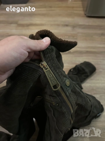 Оригинално мъжко Vintage 90'с яке D&G Dolce e Gabbana  Ribbed corduroy Jacket , L размер , снимка 9 - Якета - 54580715