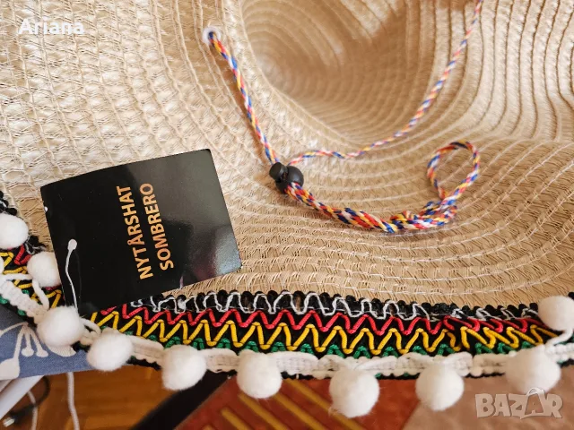 Нова сламена шапка " Sombrero", снимка 5 - Шапки - 55499631