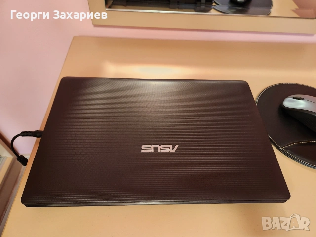 Светкавичен ASUS K53 | НОВО SSD + 8GB RAM | Core i3 | Алуминиев корпус, снимка 2 - Лаптопи за дома - 54490189