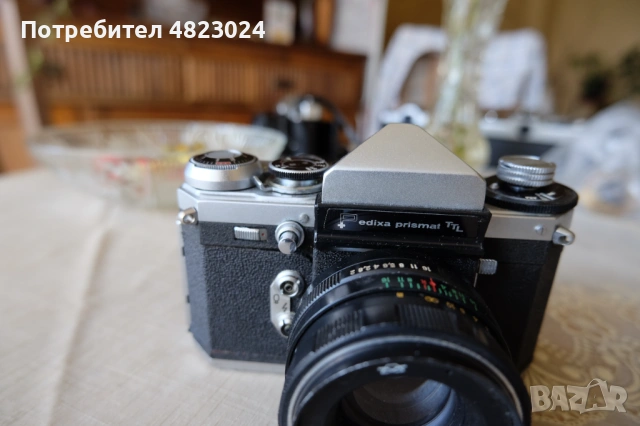Edixa Prismat TTL & Helios 44m 58mm f2. M42 Mount, снимка 3 - Фотоапарати - 54492737