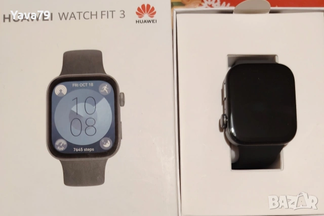 Смарт часовник HUAWEI WATCH FiT 3, BLACK, Чисто Нов 