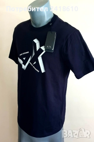 Armani Exchange A/X Organic Cotton Regular Fit Mens Size S НОВО! ОРИГИНАЛ! Мъжка Тениска!, снимка 5 - Тениски - 55137510