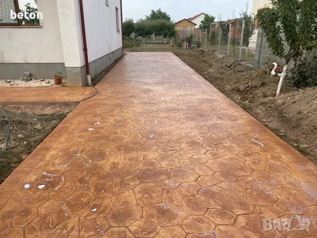 Щампован бетон лукс , качество 5 год гаранция, снимка 2 - Други ремонти - 54615737