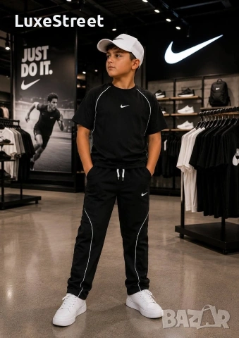 Nike 🫟лого Бродирано 🫟 с Шапка 🫟 Детски Комплекти , снимка 2 - Детски комплекти - 55071687