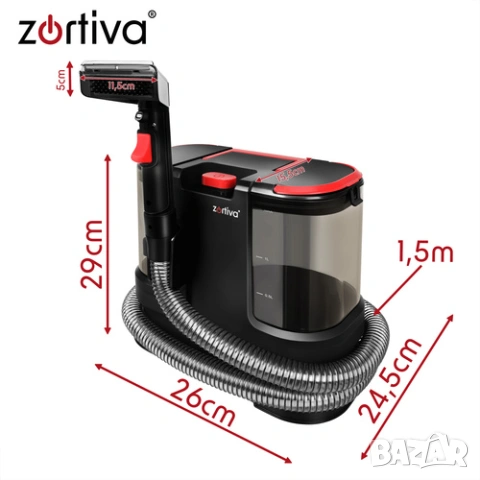 Перяща прахосмукачка 800W – за дивани, килими, мебели и автомобилен салон, снимка 4 - Прахосмукачки - 55164768