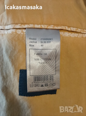 мъжко сако Sergio Barone, снимка 3 - Сака - 54014042