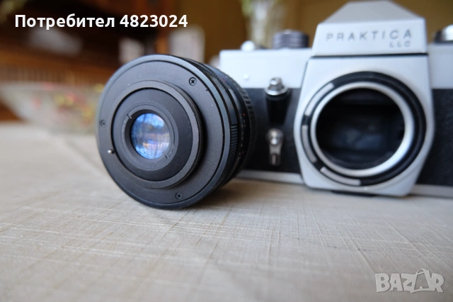 Praktica LLC & Telesar Auto 28mm f2.8 Lens. M42 lens, снимка 4 - Фотоапарати - 54492797