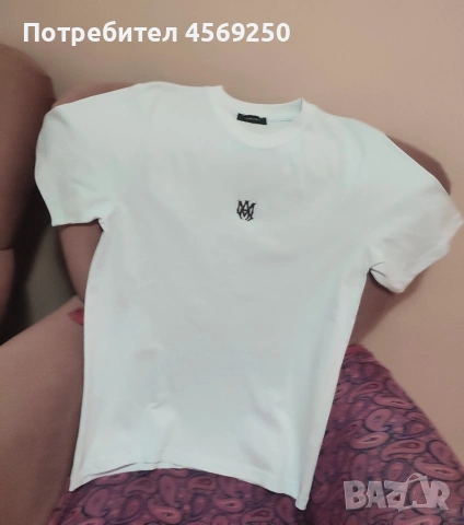 СПЕШНО! ЧИСТО НОВА Оригинална Тениска AMIRI | Размер M | ТОП ОФЕРТА, снимка 4 - Тениски - 55174217