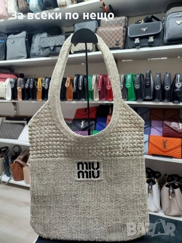 Miu Miu Дамска Плажна Чанта Миу Миу - Различни Цветове Код SK1423, снимка 2 - Чанти - 54452592