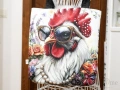 Текстилна торба с Кокошка, ръчна изработка, снимка 7