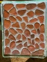 шлайфани камъни събирани от реката теракота, снимка 2
