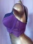 Hunkemoller 85 E Дантелен сутиен бордо , снимка 5